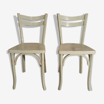 Pair of Baumann chairs Painted No. 56