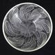 Cups "chestnut leaves" in Lalique glass, excellent condition, signed.