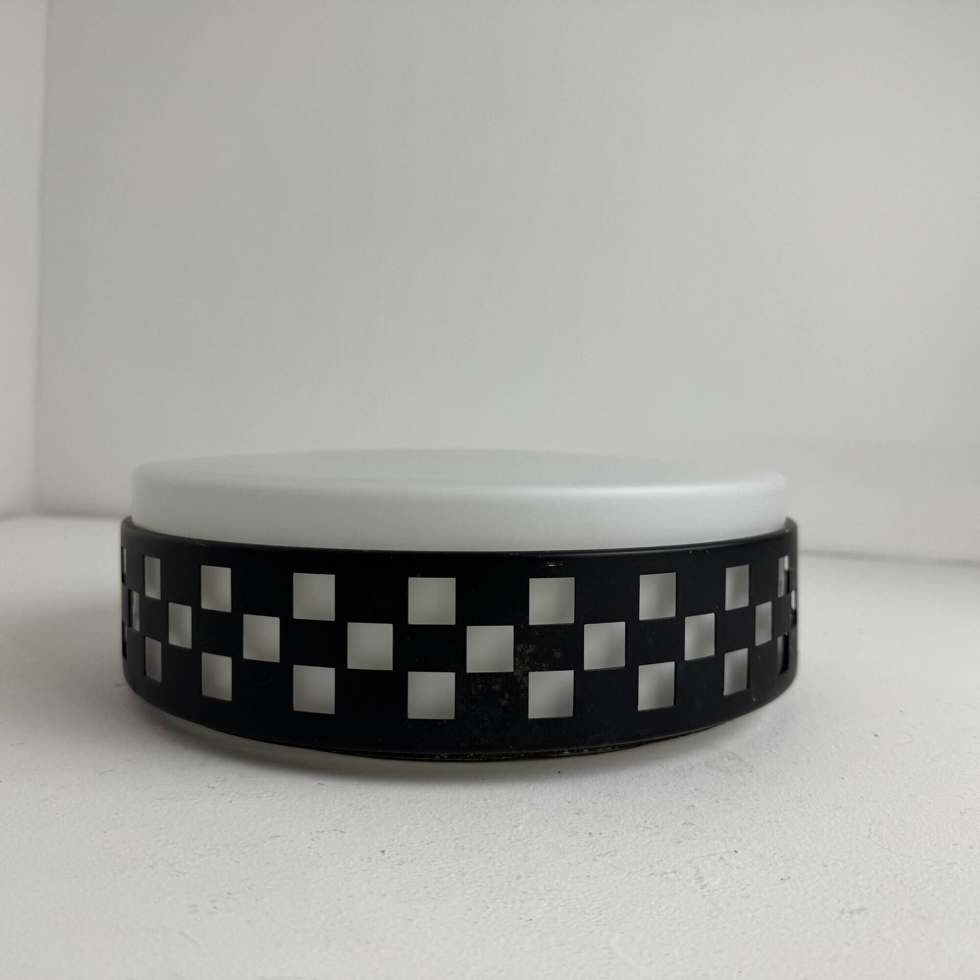 VINTAGE SPACE-AGE OPALINE CEILING LIGHT "WILA"