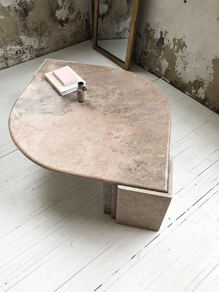 Roche Bobois pink marble table