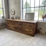 XXL walnut silk loom furniture from the 50s