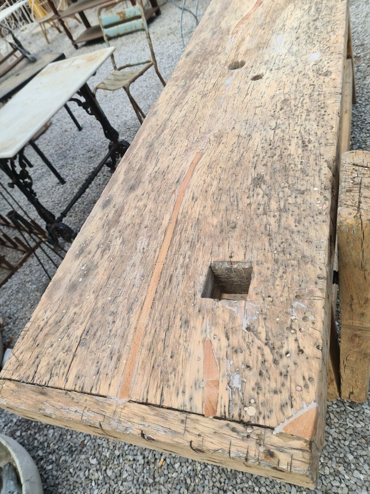 wooden cabinetmaker's workbench