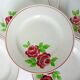 5 assiettes plates modèle Rose Mai