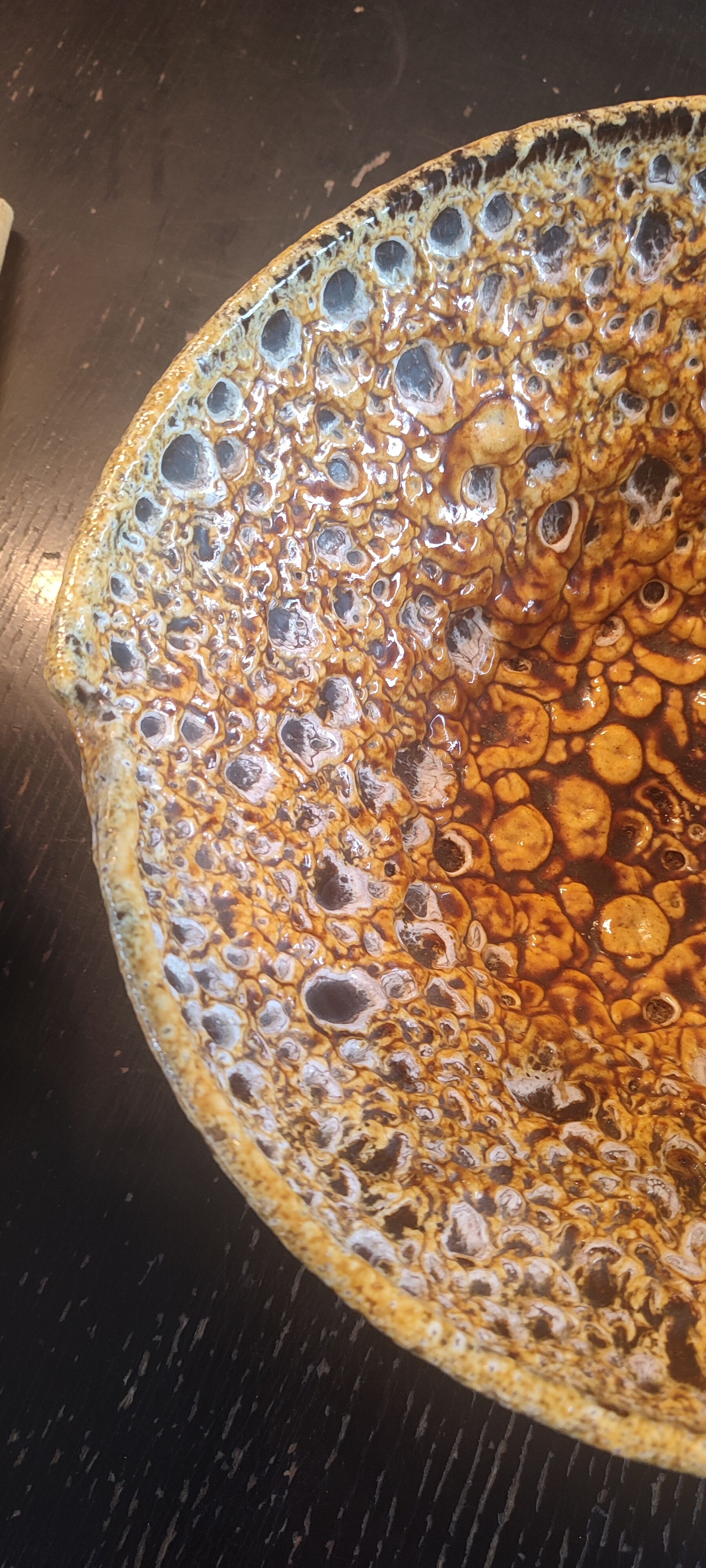 Large Coupe "Fat Lava" Volcanic Character Piece (1960/70)