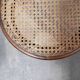 Old wooden cane bistro chair by Fischel editions