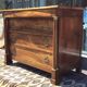 Empire walnut commode with detached columns – early 19th century