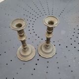 Pair of brass candlesticks