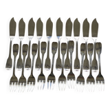 Guildar silver plated fish set (forks and knives)