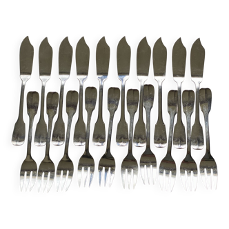 Guildar silver plated fish set (forks and knives)
