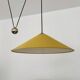 Adjustable Nickel Plated Pendant Lamp with Counterweight by Florian Schulz