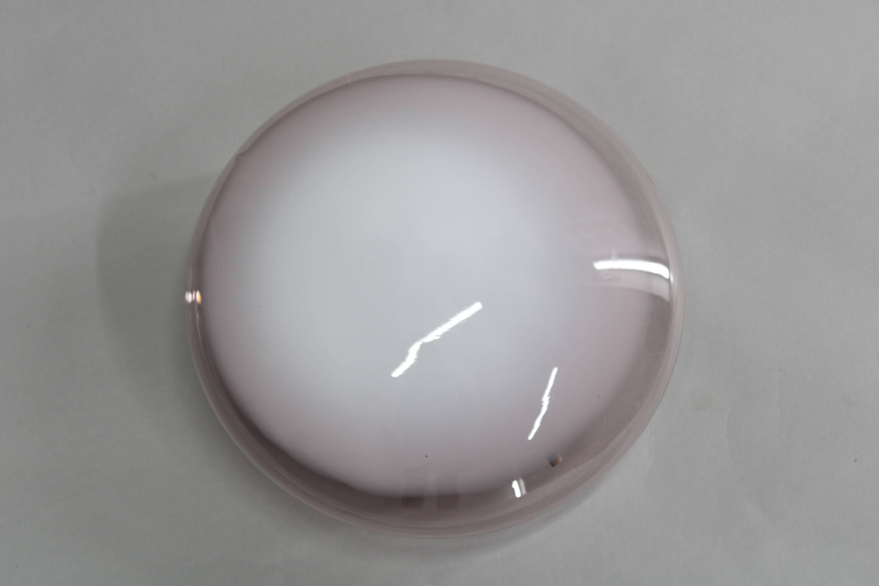 1970s Glass Ceiling Light, Italy