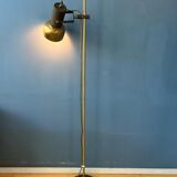 Vintage brass floor lamp with adjustable spot