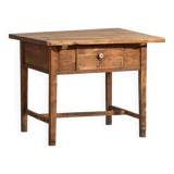 Table d’appoint ancienne en bois massif, c.1920
