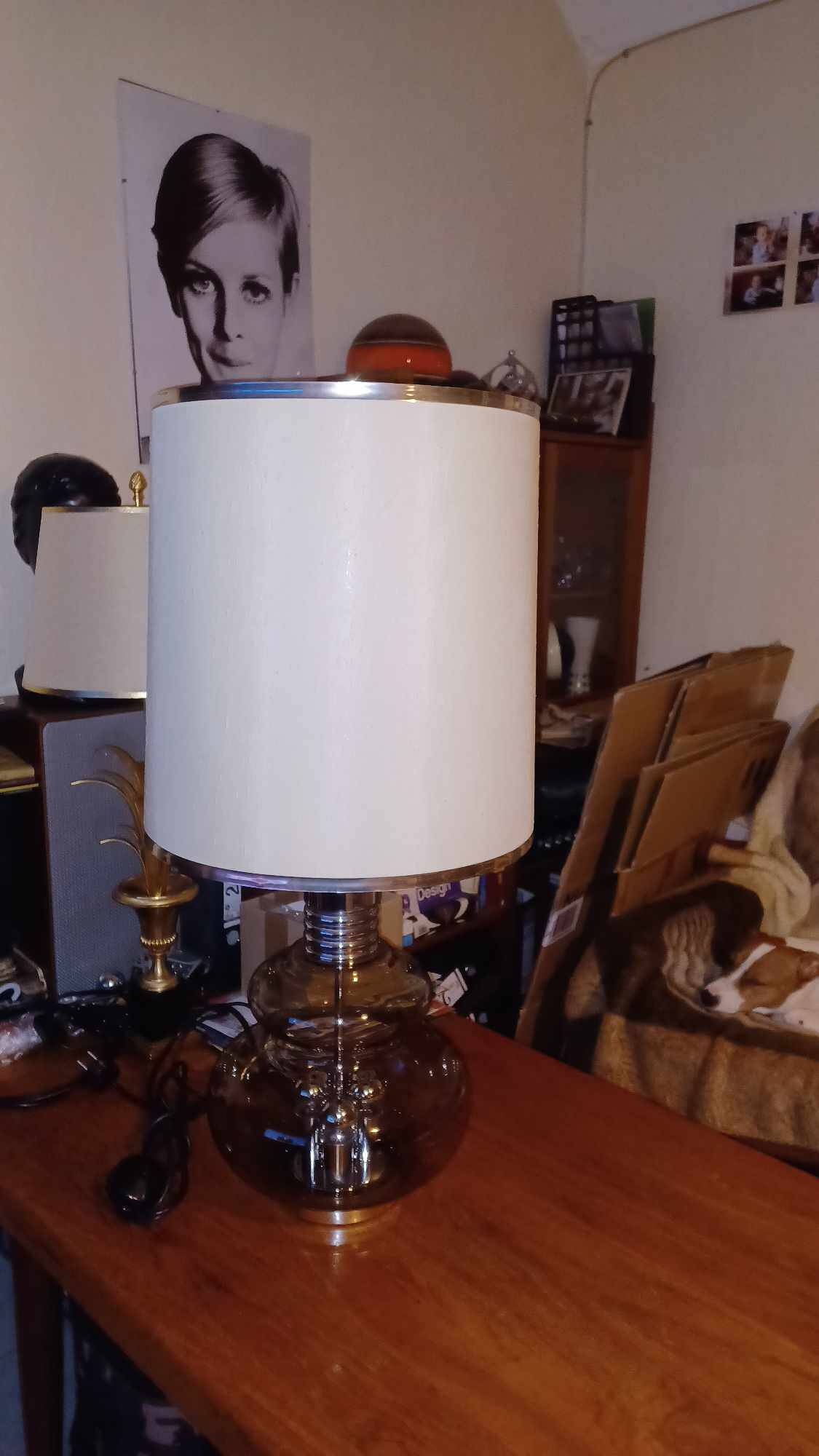 Mid-20th century table lamp by Doria Leuchten, 1970s.