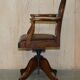 Chaise de capitaine antique George Hepplewhite 1880 cuir