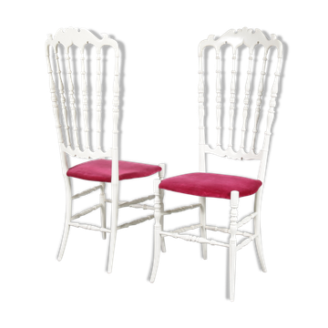 Paire de chaises Chiavari, fabriquéeenne en Italie 1960