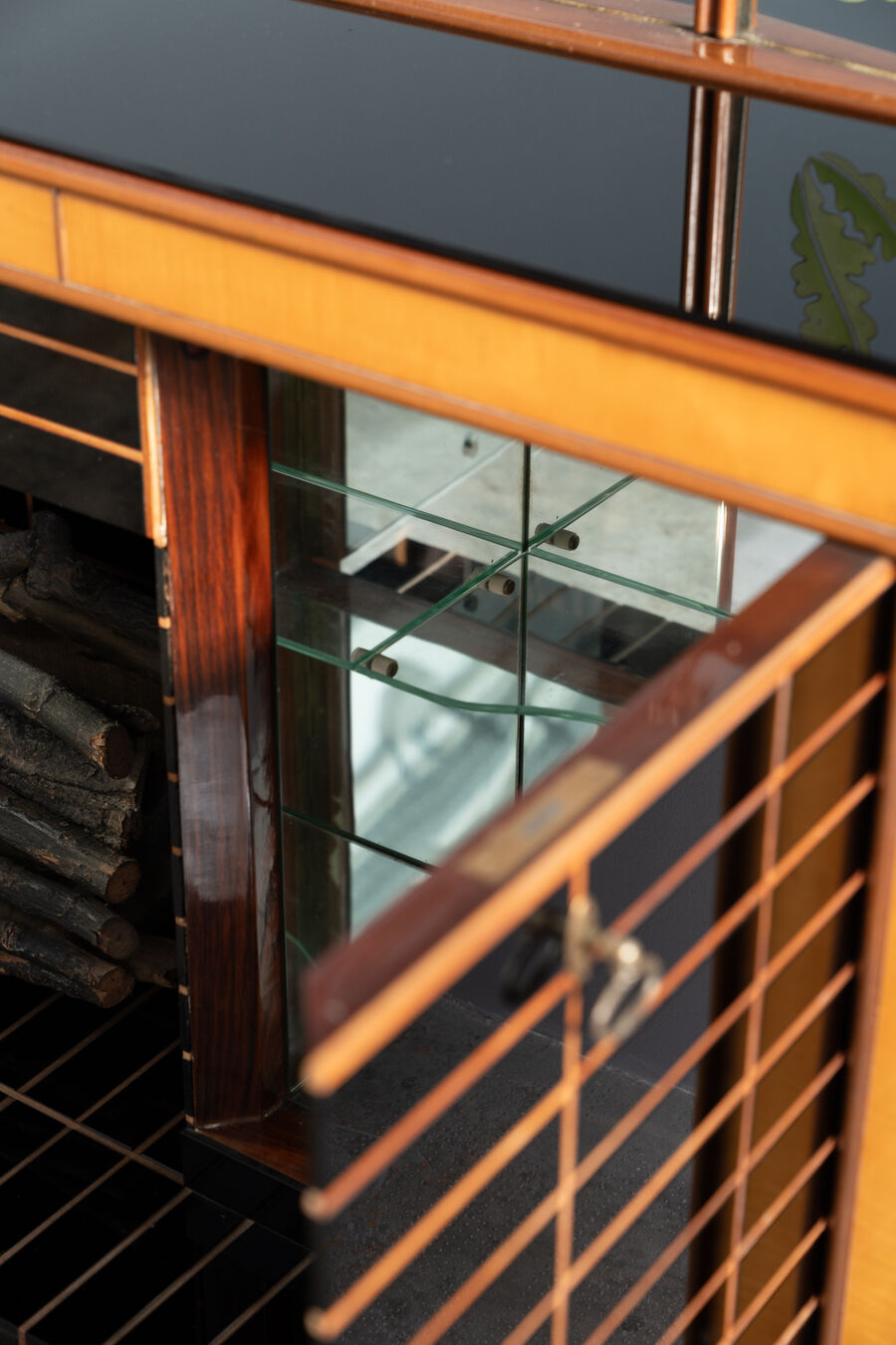 Sideboard with mirror by Luigi Brusotti, 1940