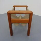 Danish Solid Teak Magazine Rack, 1960s