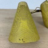 1950s perforated metal wall light