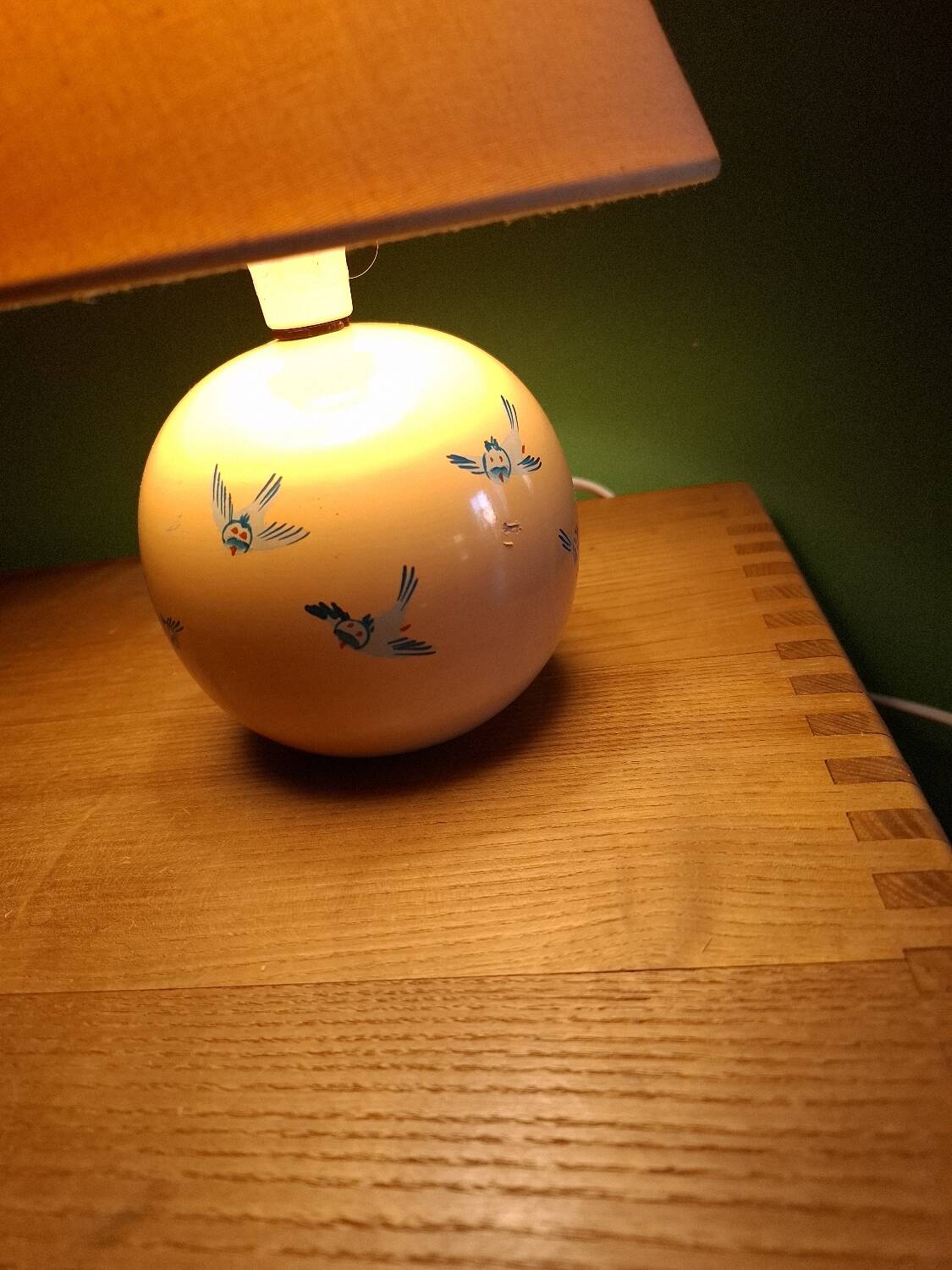 Vintage lamp, Mathias children's bedroom