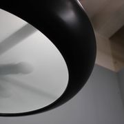 Bauhaus "UFO" pendant light by Josef Hurka for Napako, Czechoslovakia, 1940s