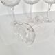 Set of 5 crystal champagne glasses from Saint-Louis | Gavarni model