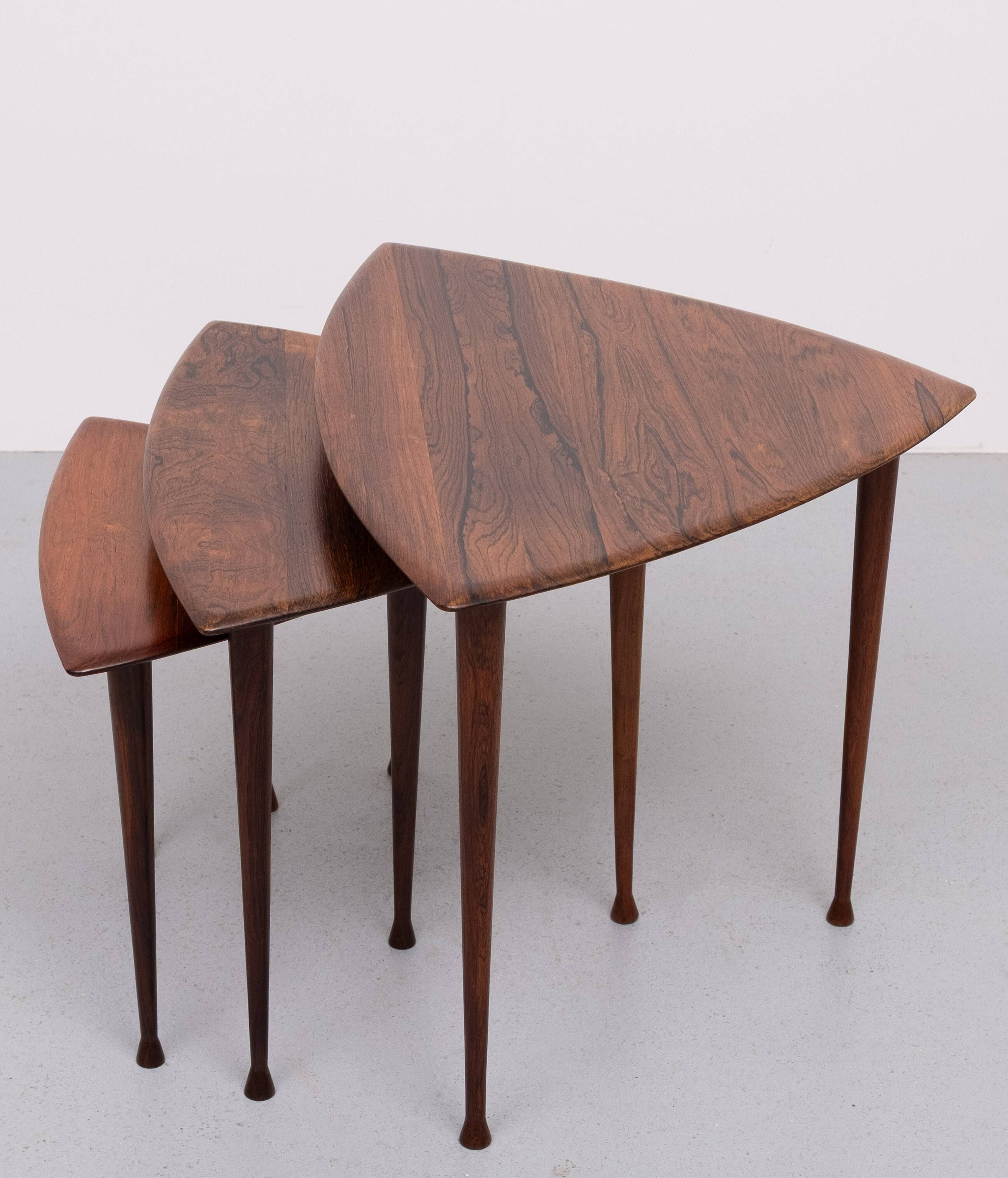 Poul Thorsbjerg Jensen triangle nesting tables 1950s