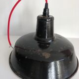 Set of 2 black enamelled bowls