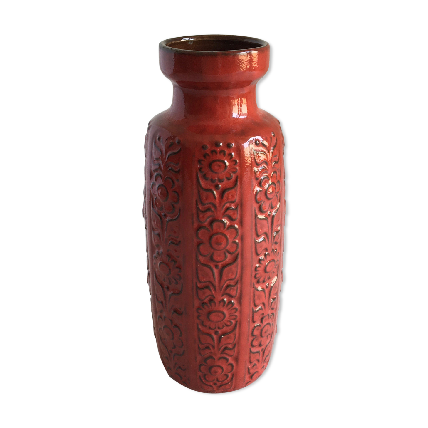 Vase Fat Lava ceramic, 1970