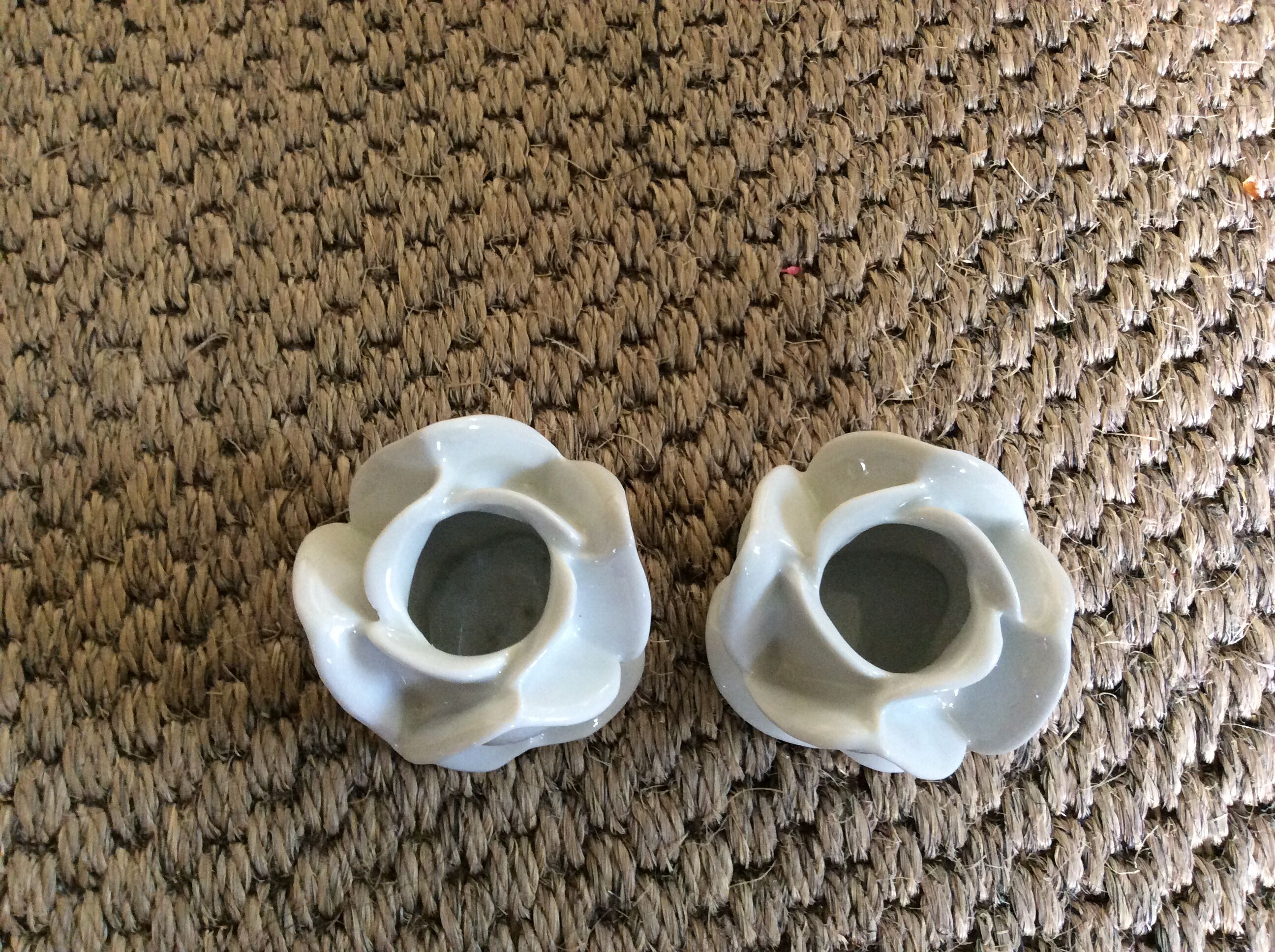 Porcelain candlesticks