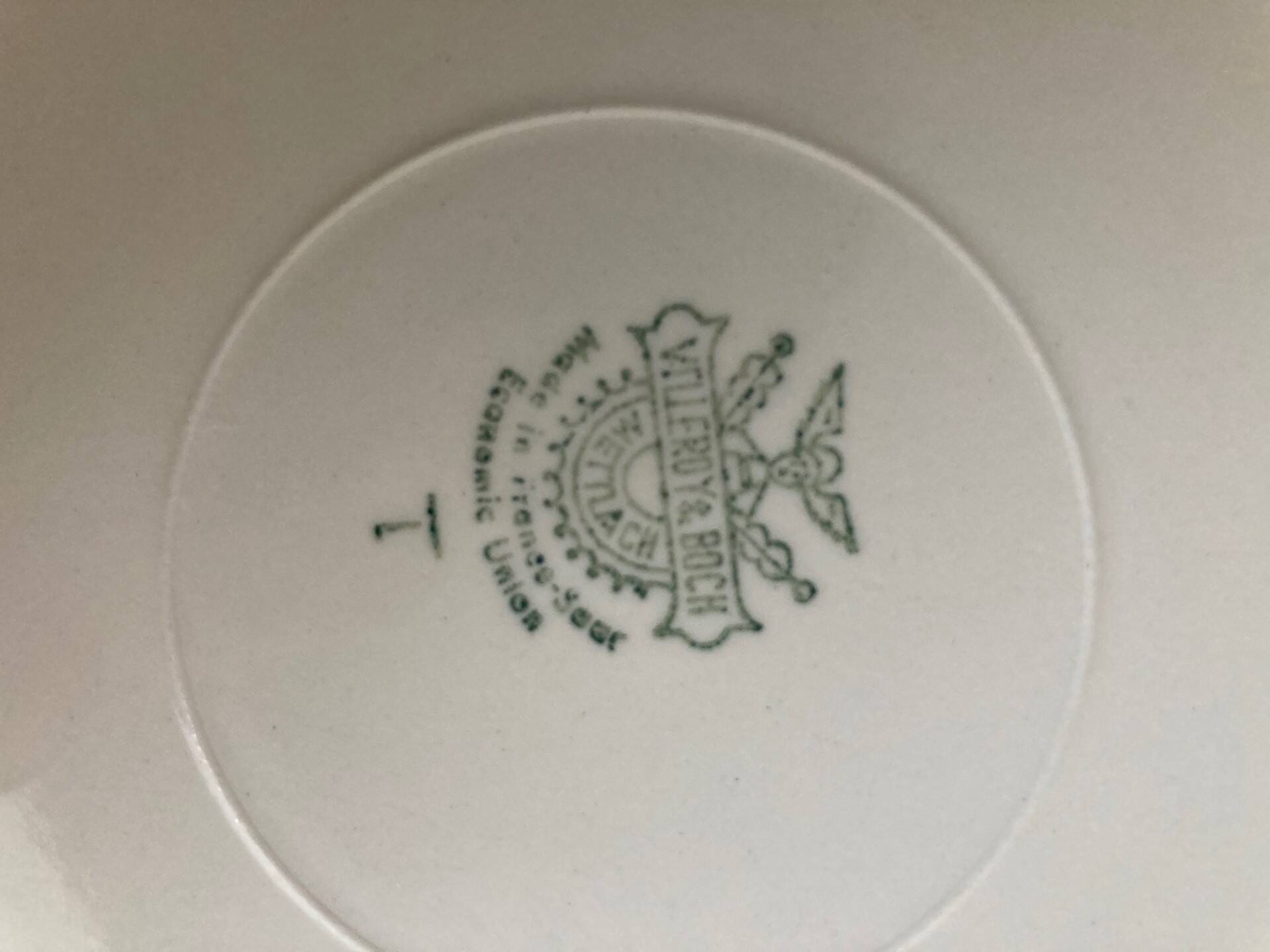Vintage pie dish Villeroy and bosh Celadon green