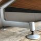 Sideboard in teak feet chrome sliding doors by Voko in 1960