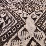 Carpet kilim white and grey corridor 308-95cm