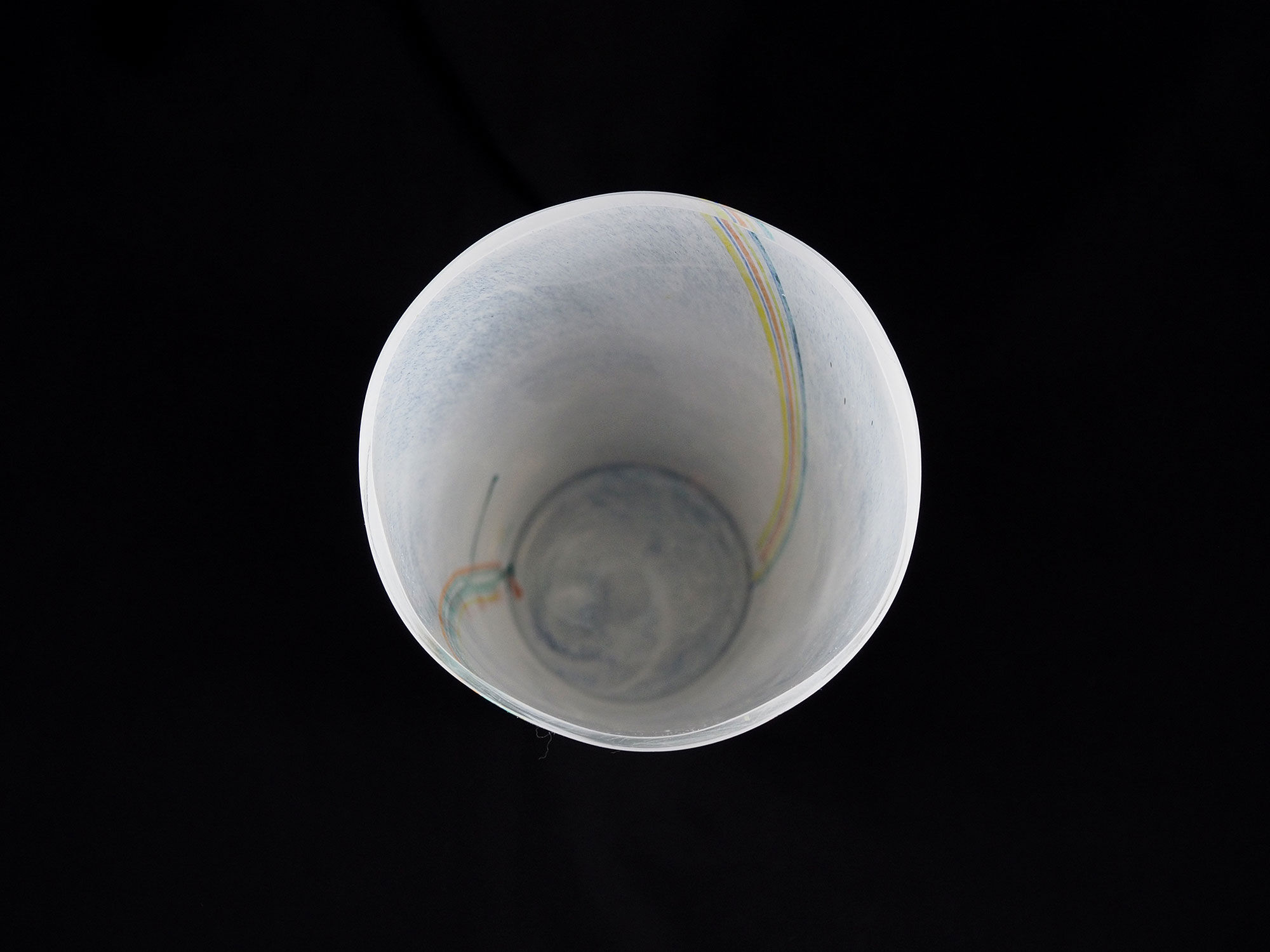 Bertil Vallien for Kosta Boda Vase Rainbow Art Glass