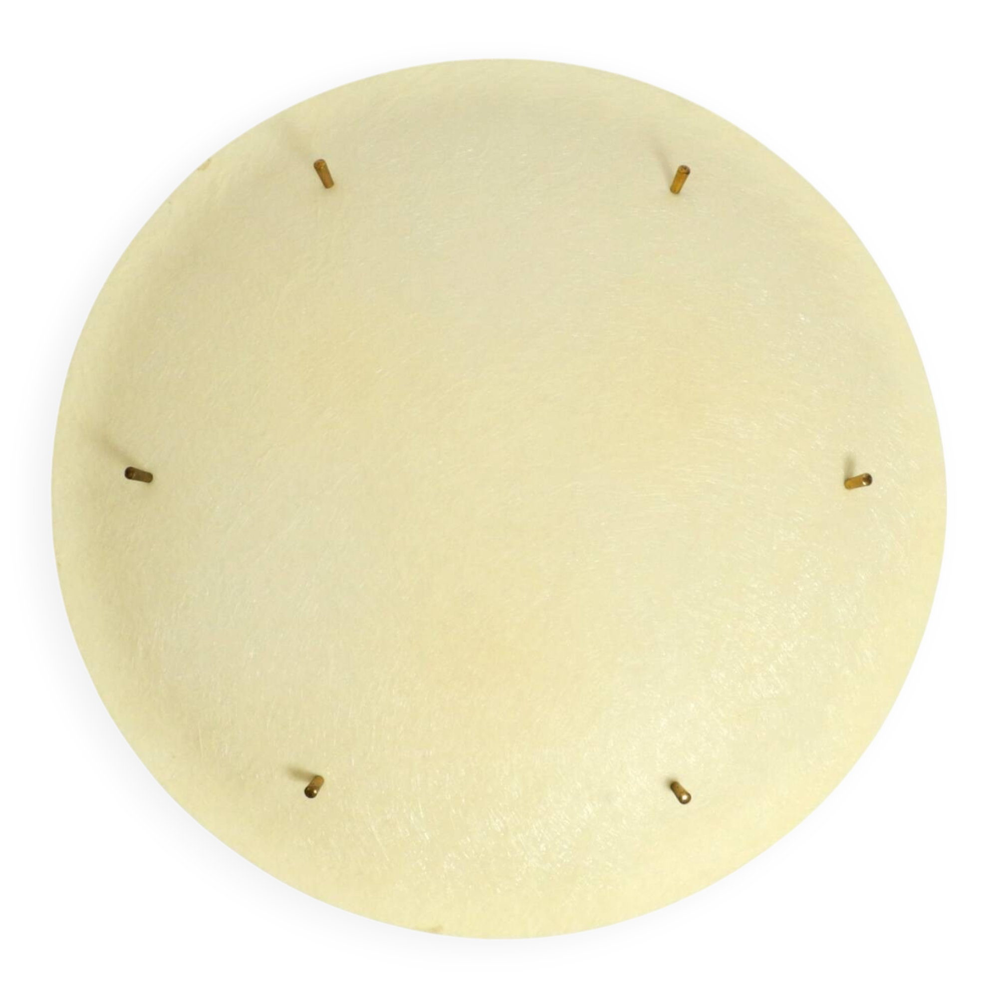 Extremely rare large round Mid Century Modern fiberglass ceiling lamp | Ø 5