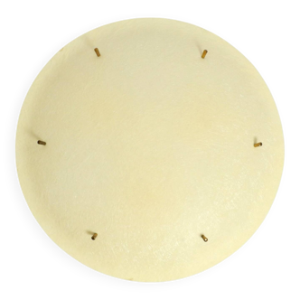 Extremely rare large round Mid Century Modern fiberglass ceiling lamp | Ø 5