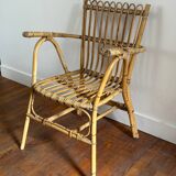 Rattan armchair from the 60s