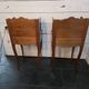 Pair of Louis XV style curved bedside tables in cherry wood