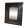 Bevelled mirror in wood and resin, wood/metal effect