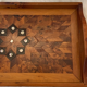 Marquetry and mother-of-pearl tray