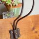 Vintage School Coat Rack in Wood and Steel