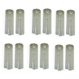 Large Murano Glass Tronchi Sconces Set of 6