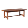 Table de ferme avec rallonges et ses 2 bancs, table de salon, table bois massif, cuisine, chalet, ca