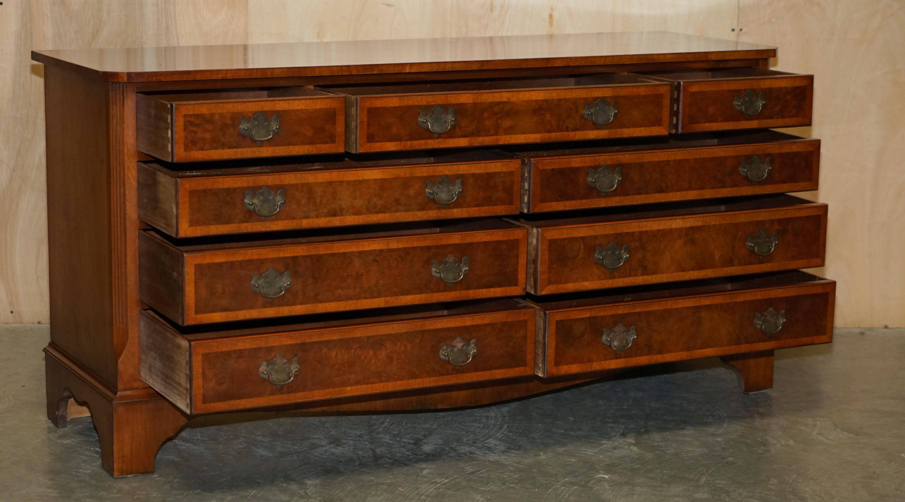 Very Georgian in walnut Burr & Burl with vintage patina.