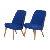 Fauteuils bleus, fabriqués dans les années 1950