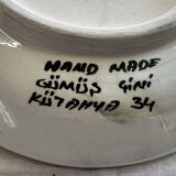 Kuthaya Decorative Plate Turkish Ceramic Handmade Diameter 23 cm