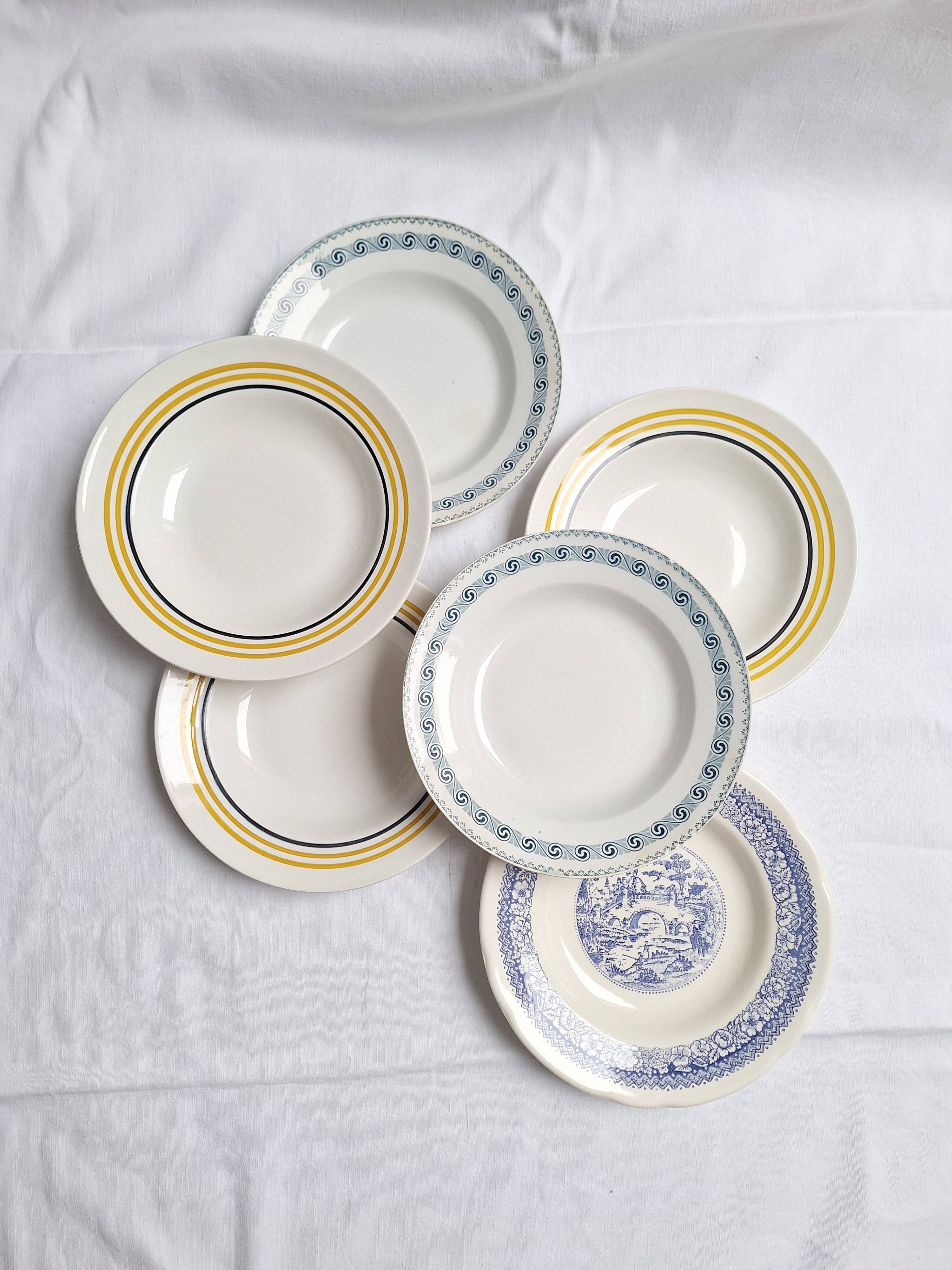 St Amand and Moulin des Loups soup plates