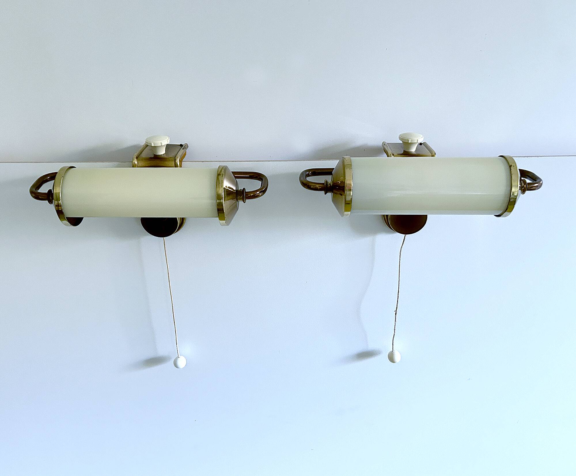 Pair of Art Deco Wall Lamps Bedside Lamps