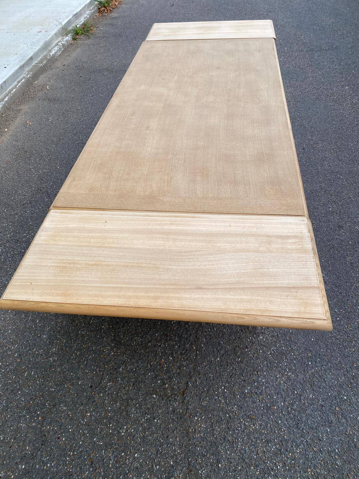 Table à manger de ferme extensible rénovée en bois 260cm