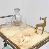 Golden bar and onyx dessert